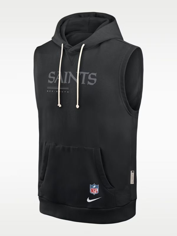 New Orleans Saints Dri-Fit Sleeveless Pullover Hoodie New Orleans Saints Dri-Fit Sleeveless Pullover Hoodie