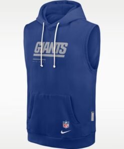 New York Giants Dri-Fit Sleeveless Pullover Hoodie