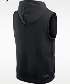 New York Jets Dri-Fit Sleeveless Pullover Hoodie New York Jets Dri-Fit Sleeveless Pullover Hoodie Black