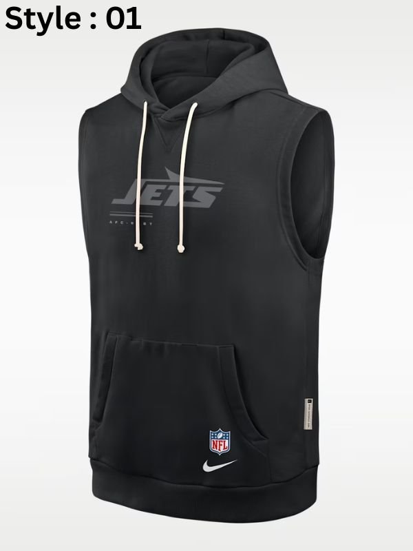 New York Jets Dri-Fit Sleeveless Pullover Hoodie New York Jets Dri-Fit Sleeveless Pullover Hoodie