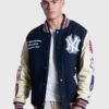 Adidas Ryoko Rain Woven Track Jacket New York Yankees Starter 50th Year Varsity Jacket