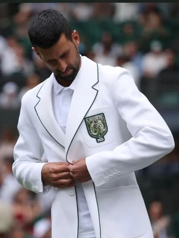 Novak Djokovic Wimbledon White Blazer Novak Djokovic 2026 Wimbledon Championships White Blazer