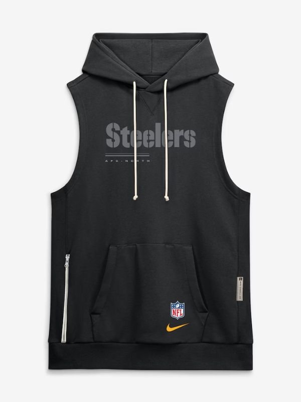 Pittsburgh Steelers Dri-Fit Sleeveless Pullover Hoodie Pittsburgh Steelers Dri-Fit Sleeveless Pullover Hoodie