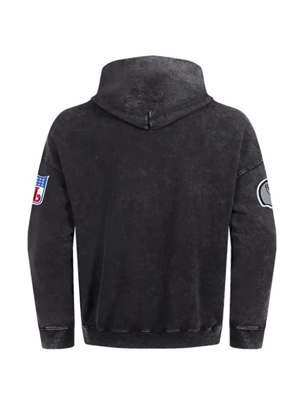 Raider Nation First Team Enzyme Wash Hoodie Raider Nation First Team Enzyme Black Hoodie