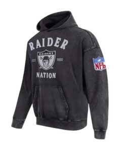 Raider Nation First Team Enzyme Wash Hoodie