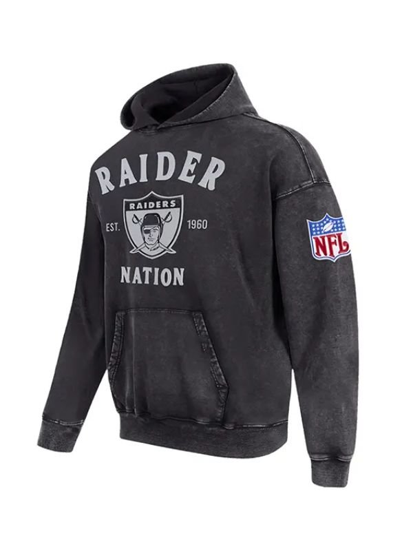 Raider Nation First Team Enzyme Wash Hoodie Raider Nation First Team Enzyme Wash Hoodie
