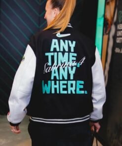 Sabrina Ionescu Nike Any Time Any Where Varsity Jacket Sabrina Ionescu Nike Any Time Any Where Letterman Jacket