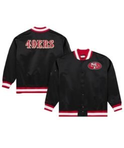 San Francisco 49ers 80th Anniversary Satin Jacket Black