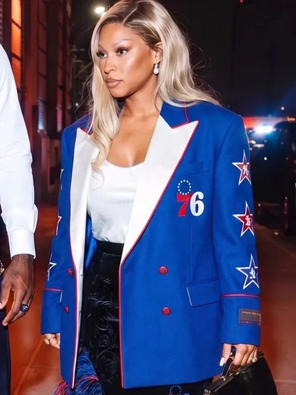 Savannah James Philadelphia 76ers Blazer Savannah James Philadelphia 76ers Blazer