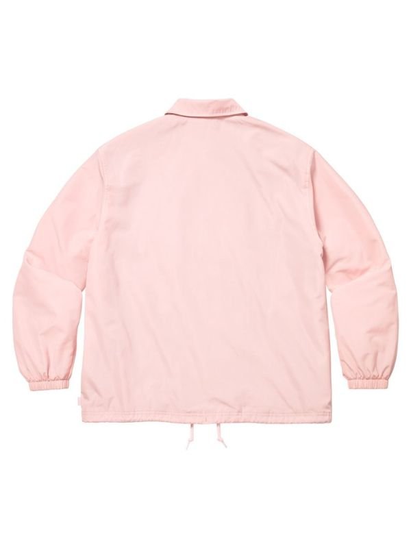 Supreme Spellout Coaches Jacket Spellout Coaches Pink Jacket