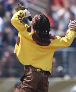 Swae Lee World Cup Final Flowerboy Jacket Swae Lee World Cup Final Flowerboy Jacket Yellow