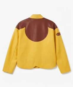 Swae Lee World Cup Final Flowerboy Jacket Swae Lee World Cup Final Yellow Leather Jacket