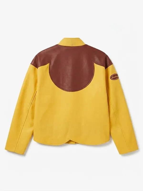 Swae Lee World Cup Final Flowerboy Jacket Swae Lee World Cup Final Yellow Leather Jacket