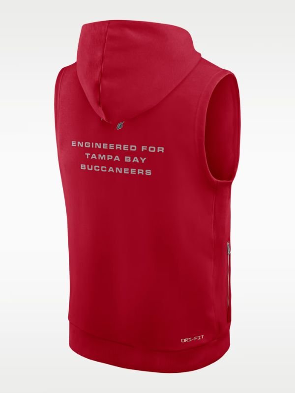 Tampa Bay Buccaneers Dri-Fit Sleeveless Pullover Hoodie Tampa Bay Buccaneers Dri-Fit Sleeveless Hooded Vest