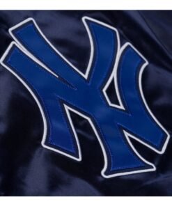 The Blueprint x New York Yankees Satin Full-Snap Jacket Blue