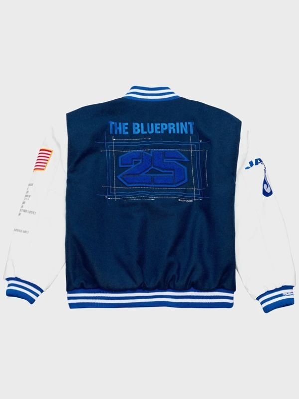 Jay-Z The Blueprint x New York Yankees Varsity Jacket The Blueprint x New York Yankees Varsity Full-Snap Jacket