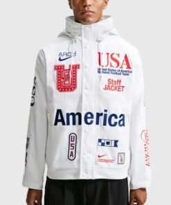 USA x VAA Woven White Jacket