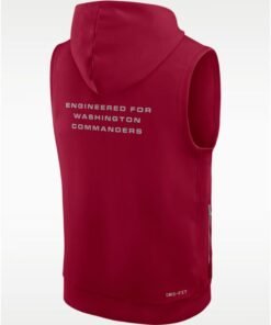 Washington Commanders Dri-Fit Sleeveless Pullover Hoodie Washington Commanders Dri-Fit Sleeveless Hooded Vest