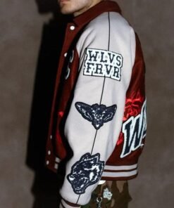 Wolves Club Mickey Mouse Maroon Varsity Jacket 2026