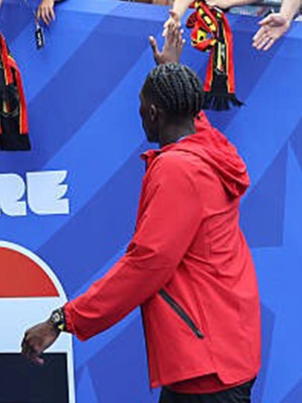 Adidas Belgium Tiro Tech Full Zip Windbreaker Jacket World Cup 2026 Belgium Tiro Windbreaker Jacket