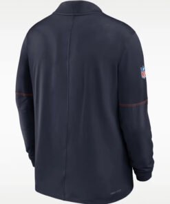 Chicago Bears 2026 Sideline Nike Quarter-Zip Top 2026 Chicago Bears Dri-FIT Navy Quarter-Zip Jacket