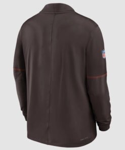 2026 Cleveland Browns Dri-FIT Brown Quarter-Zip Jacket