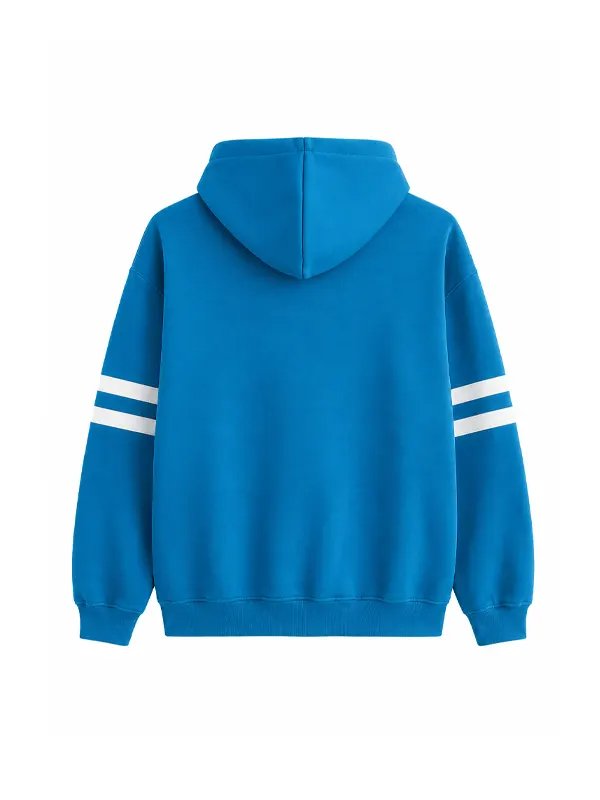 Detroit Lions Blue Popover Hoodie Abercrombie & Fitch Detroit Lions Popover Hoodie