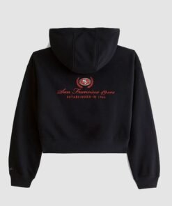 San Francisco 49ers Abercrombie & Fitch Full-Zip Hoodie Abercrombie Fitch Womens San Francisco 49ers Black Hoodie