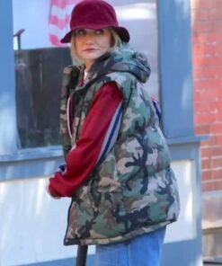 Bad Day Cameron Diaz Camo Hooded Vest Side