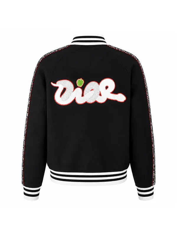 Beat Shazam Jamie Foxx Virgin Black Varsity Jacket Beat Shazam S8 Jamie Foxx Black Varsity Jacket Back