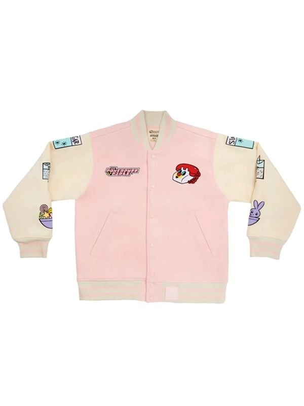 Cakeworthy The Powerpuff Girls Varsity Jacket Cakeworthy The Powerpuff Girls Pink Jacket