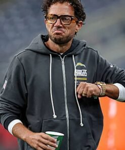 Chargers Preseason 2026 Mike McDaniel Sideline Hoodie Grey