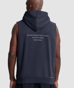 Chicago Bears 2026 Nike Sideline Dri FIT Navy Sleeveless Hoodie