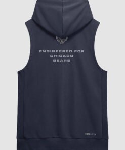 Chicago Bears Nike Sideline Navy Dri FIT Sleeveless Hoodie 2026