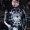 Beat Shazam Jamie Foxx Virgin Black Varsity Jacket Chris Brown Spider-Web Jacket