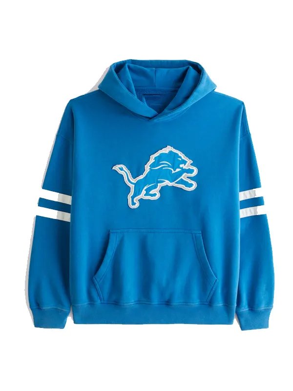 Detroit Lions Blue Popover Hoodie Detroit Lions Blue Popover Hoodie