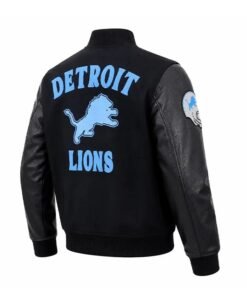 Detroit Lions First Team Varsity Jacket Detroit Lions First Team Wool Jacket