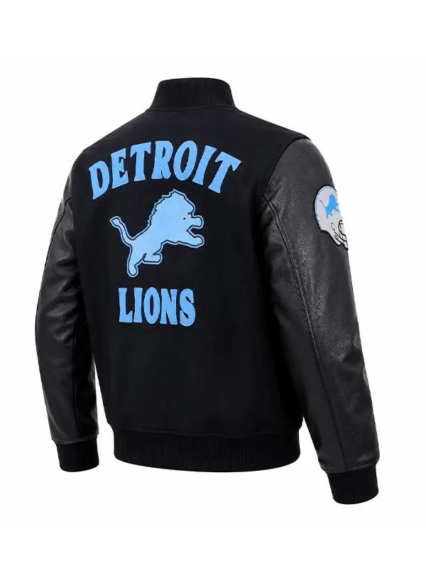 Detroit Lions First Team Varsity Jacket Detroit Lions First Team Wool Jacket
