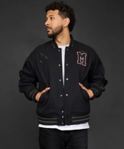 Disney Mickey Mouse Vampire Varsity Jacket Disney Mickey Mouse Black Wool Varsity Jacket by Cakeworthy