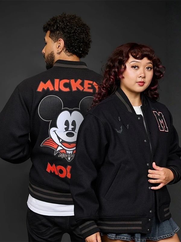 Disney Mickey Mouse Vampire Varsity Jacket Disney Mickey Mouse Vampire Varsity Jacket