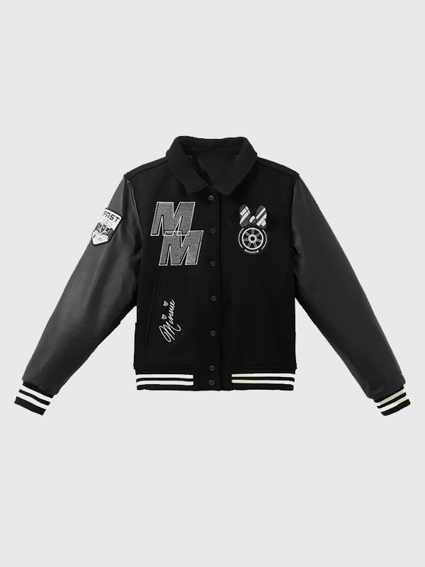 Disney x Formula 1 Minnie Mouse Varsity Jacket Disney x Formula 1 Minnie Mouse Varsity Jacket