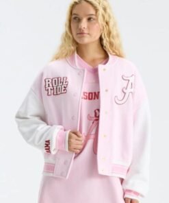 Fanatics x LoveShackFancy Alabama Collegiate Varsity Jacket
