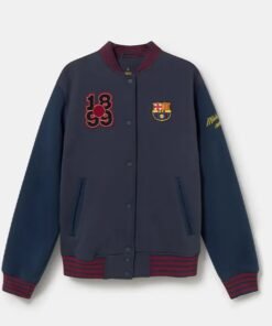 FC Barcelona Blue Bomber Jacket