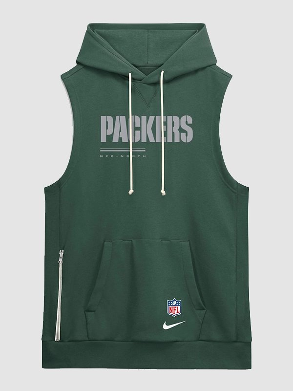 Green Bay Packers 2026 Sideline Sleeveless Hoodie Green Bay Packers 2026 Sideline Sleeveless Hoodie