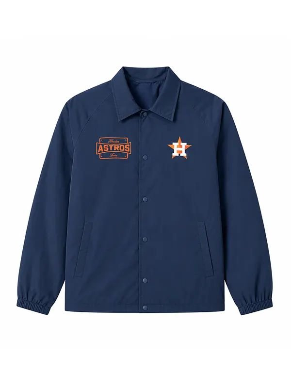 Houston Astros True Navy Coaches Jacket Houston Astros True Navy Coaches Jacket