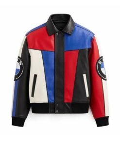 Kith x BMW Color-Blocked Leather Moto Jacket