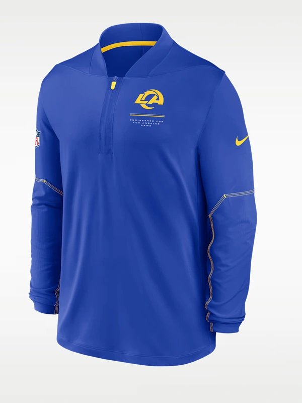 Los Angeles Rams 2026 Sideline Nike Quarter-Zip Top Los Angeles Rams 2026 Sideline Nike Quarter-Zip Top