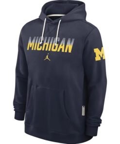 Michigan Wolverines 2026 Sideline Hoodie Michigan Wolverines 2026 Navy Blue Hoodie