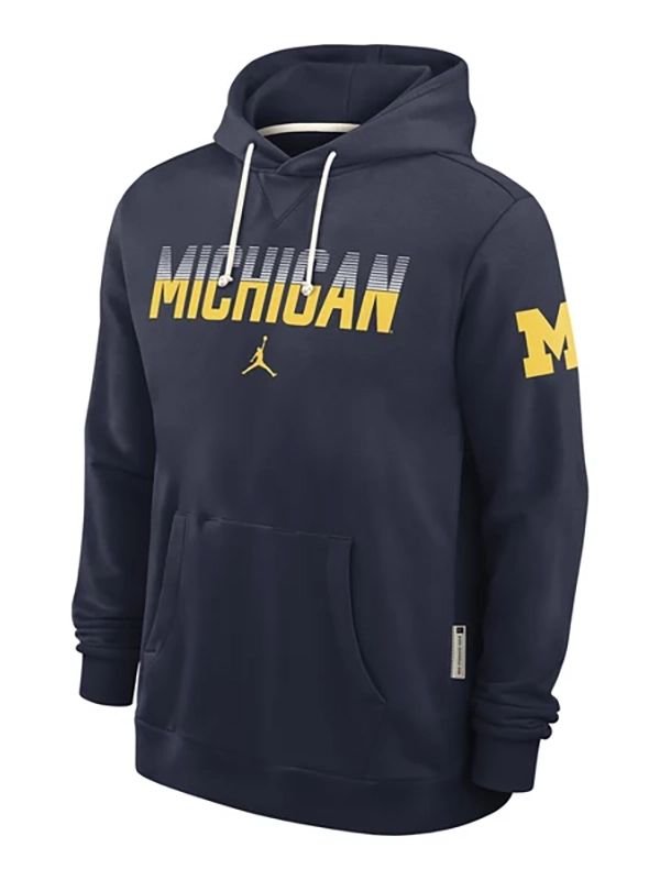 Michigan Wolverines 2026 Sideline Hoodie Michigan Wolverines 2026 Navy Blue Hoodie