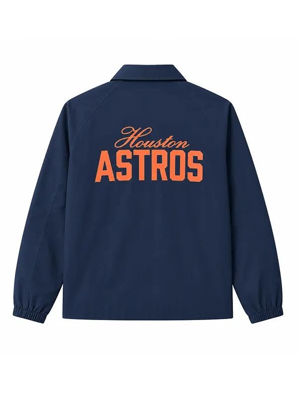 Houston Astros True Navy Coaches Jacket MLB Houston Astros True Coaches Jacket
